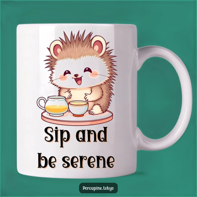 Funny Porcupine Tea Ceremony Mug: Delight in Every Sip