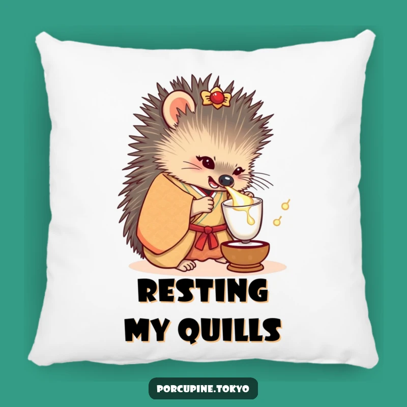 Funny Kimono Porcupine Pillow: Cozy Comfort with a Humorous Touch