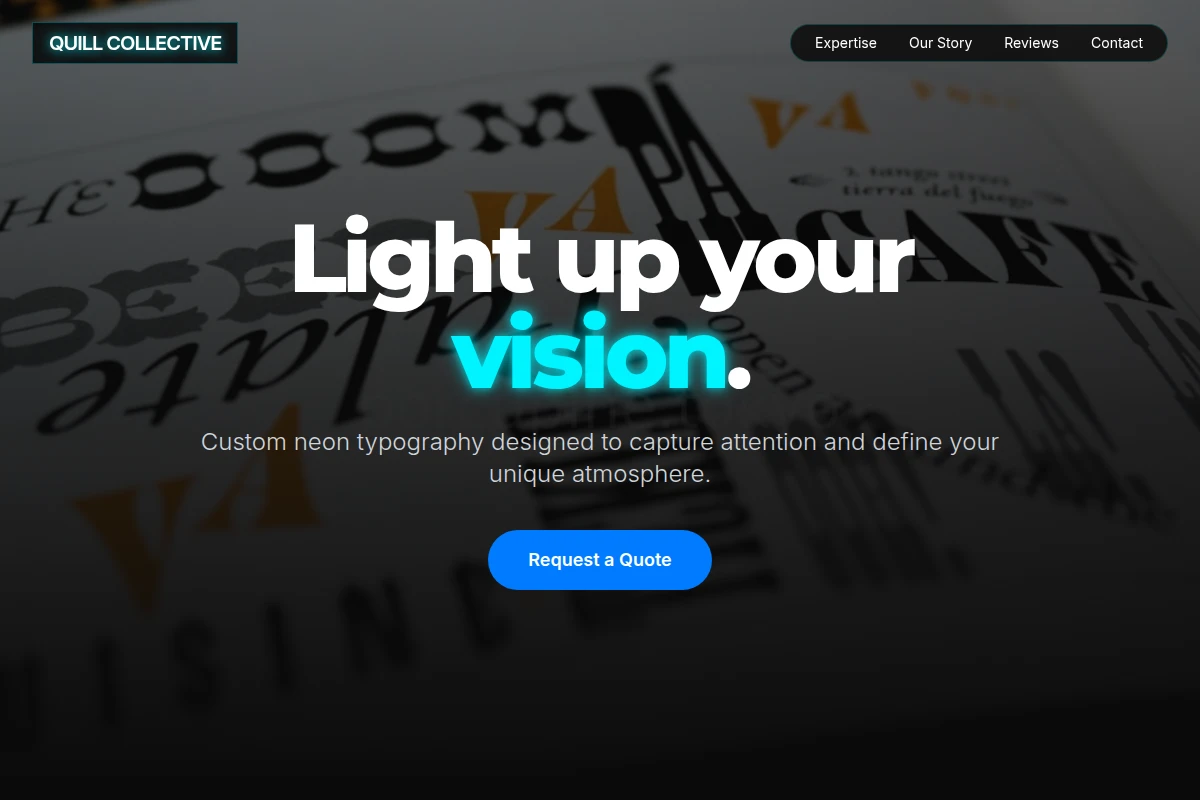 Neon Typography