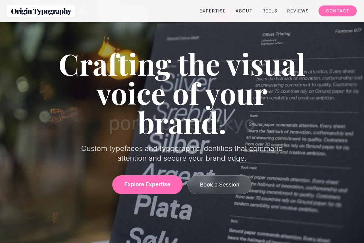 Origin Typography