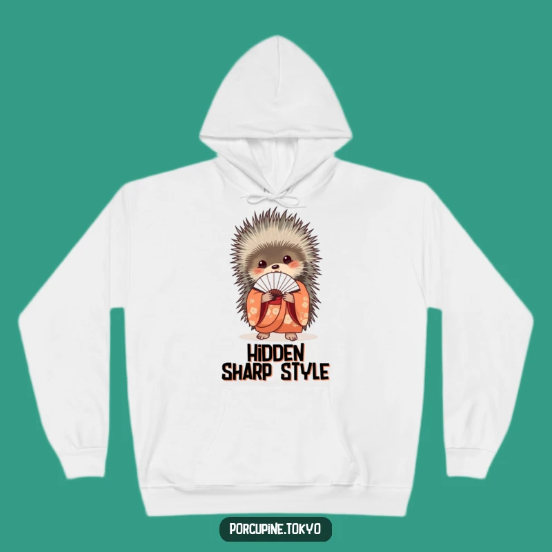 Cozy Elegant Porcupine Kimono Hoodie - Funny Sophisticated Fan Gift