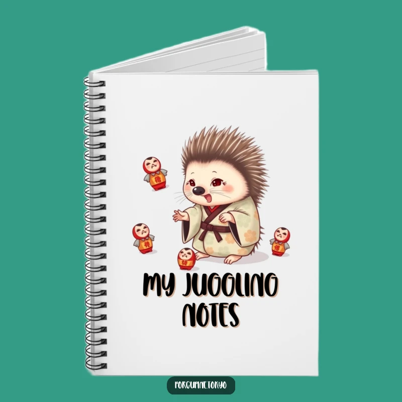 Funny Porcupine Juggling Notebook: Jot Down Ideas with Playful Energy
